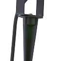 Steinhauer Armatuur met grondpen NOVA 1-vlams, met stekker, instelbaar GU10 IP54, zwart mat dimbaar