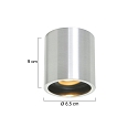 Steinhauer Downlight P�LITE SPOT cilindrisch, stijf, opbouwversie GU10 IP20, staal geborsteld dimbaar