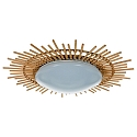anne light & home Plafondarmatuur AURA rond IP20, beige, natuurlijke kleur dimbaar