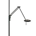 Steinhauer Steinhauer Floor lamp ZODIAC LED, 2 flames, with reading arm, black