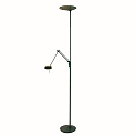 Steinhauer Steinhauer Floor lamp ZODIAC LED, 2 flames, with reading arm, black