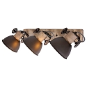 Plafondarmatuur GEARWOOD 3-vlams, instelbaar E27 IP20