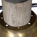 Mexlite Plafondarmatuur GEARWOOD 3-vlams, instelbaar E27 IP20, brons, antiek dimbaar