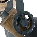 Mexlite Plafondarmatuur GEARWOOD 3-vlams, instelbaar E27 IP20, grijs, mat dimbaar