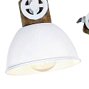Mexlite Plafondarmatuur GEARWOOD 3-vlams, instelbaar E27 IP20, wit mat dimbaar