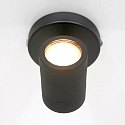 Mexlite Badkamerarmatuur UPROUND 1-vlams, cilindrisch, Dim-To-Warm, instelbaar GU10 IP44, zwart mat dimbaar