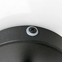Mexlite Badkamerarmatuur UPROUND 1-vlams, cilindrisch, Dim-To-Warm, instelbaar GU10 IP44, zwart mat dimbaar