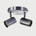 Badkamerarmatuur UPROUND 2-vlams, cilindrisch, Dim-To-Warm, instelbaar GU10 IP44