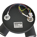 Mexlite Badkamerarmatuur UPROUND 2-vlams, cilindrisch, instelbaar GU10 IP44, zwart mat dimbaar