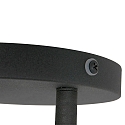 Mexlite Badkamerarmatuur UPROUND 2-vlams, cilindrisch, instelbaar GU10 IP44, zwart mat dimbaar