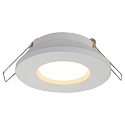 Steinhauer Inbouwarmatuur P�LITE SPOT rond, stijf, met open kabel GU10 IP44, wit mat dimbaar