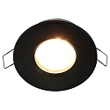 Inbouwarmatuur P�LITE SPOT rond, stijf, met open kabel GU10 IP44