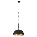 Pendelarmatuur SEMICIRKEL 1-vlams, groot, halfrond E27 IP20, zwart mat dimbaar
