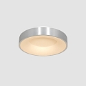 Steinhauer Plafondarmatuur RINGLEDE - � 38CM rond, medium, direct / indirect IP20, zilver geborsteld dimbaar