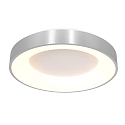 Steinhauer Plafondarmatuur RINGLEDE - � 38CM rond, medium, direct / indirect IP20, zilver geborsteld dimbaar