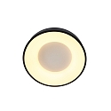 Steinhauer Plafondarmatuur RINGLEDE - � 38CM rond, medium, direct / indirect IP20, zwart mat dimbaar
