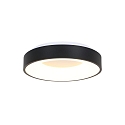 Steinhauer Plafondarmatuur RINGLEDE - � 38CM rond, medium, direct / indirect IP20, zwart mat dimbaar