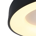 Steinhauer Plafondarmatuur RINGLEDE - � 38CM rond, medium, direct / indirect IP20, zwart mat dimbaar
