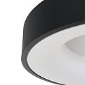 Steinhauer Plafondarmatuur RINGLEDE - � 38CM rond, medium, direct / indirect IP20, zwart mat dimbaar