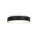 Steinhauer Plafondarmatuur RINGLEDE - � 38CM rond, medium, direct / indirect IP20, zwart mat dimbaar