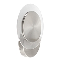 Steinhauer wall and ceiling luminaire LIDO round, adjustable, indirect, perforated IP20, steel brushed dimmable
