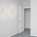 Steinhauer wall and ceiling luminaire LIDO round, adjustable, indirect, perforated IP20, white matt dimmable
