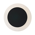 Steinhauer wall and ceiling luminaire LIDO round, adjustable, indirect, perforated IP20, black matt dimmable