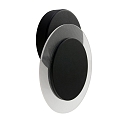 Steinhauer wall and ceiling luminaire LIDO round, adjustable, indirect, perforated IP20, black matt dimmable