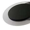 Steinhauer wall and ceiling luminaire LIDO round, adjustable, indirect, perforated IP20, black matt dimmable