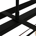 Mexlite pendant luminaire BUCKLEY 5 flames, adjustable E27 IP20, black matt dimmable