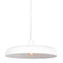 Steinhauer Pendelarmatuur KRISIP down, 1-vlams, plat E27 IP20, wit mat dimbaar