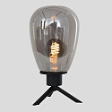 Steinhauer table lamp REFLEXION - � 15CM 1 flame, high, with switch, with plug E27 IP20, black matt 