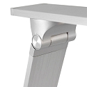 Steinhauer table lamp SERENADE rotatable, CCT Switch, tiltable, with touch dimmer IP20, steel brushed dimmable