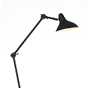 anne light & home Tafelarmatuur KASKET met schakelaar, met scharnierende arm, met stekker E27 IP20, zwart mat 