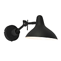anne light & home Wandarmatuur KASKET met schakelaar, met scharnierende arm, met stekker E27 IP20, zwart mat 