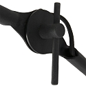 anne light & home Wandarmatuur KASKET met schakelaar, met scharnierende arm, met stekker E27 IP20, zwart mat 