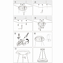Steinhauer pendant luminaire RINGLEDE - � 48CM large, round, direct / indirect IP20, black matt dimmable