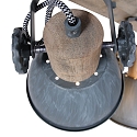 Mexlite Plafondarmatuur GEARWOOD 4-vlams, instelbaar E27 IP20, grijs, mat dimbaar