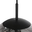 Steinhauer Pendelarmatuur BOLLIQUE 5-vlams, rond E27 IP20, zwart mat dimbaar