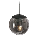 Steinhauer Pendelarmatuur BOLLIQUE 5-vlams, rond E27 IP20, zwart mat dimbaar