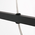Mexlite pendant luminaire BUCKLEY 4 flames, with shelf E27 IP20, black matt dimmable
