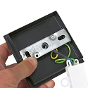 Steinhauer Spot POINTS NOIRS 1-vlams, cilindrisch, instelbaar GU10 IP44, zwart mat dimbaar