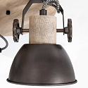 Plafondarmatuur GEARWOOD 3-vlams, rond, instelbaar E27 IP20