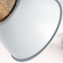 Mexlite Plafondarmatuur GEARWOOD 3-vlams, rond, instelbaar E27 IP20, hout, antiek dimbaar