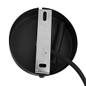 Mexlite Pendelarmatuur AUREOLE � 42CM 1-vlams, groot, rond E27 IP20, zwart mat dimbaar