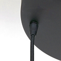 Steinhauer Steinhauer Pendant luminaire REFLEXION, 3 flames, smoky, fitting black