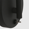 Steinhauer Wandarmatuur NATASJA met schakelaar, met flexibele arm GU10 IP20, zwart mat dimbaar