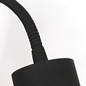 Steinhauer Wandarmatuur NATASJA met schakelaar, met flexibele arm GU10 IP20, zwart mat dimbaar