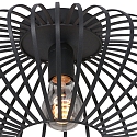 anne light & home ceiling luminaire DUNBAR 1 flame, round E27 IP20, black matt dimmable