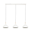 Mexlite Pendelarmatuur BJORR 3-vlams E27 IP20, wit mat dimbaar